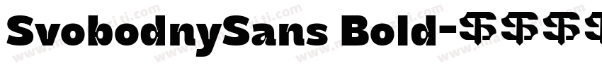 SvobodnySans Bold字体转换